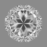 A collection of my best Gemstone Faceting Designs Volume 5 Frost Star Hex 2 facet diagram
